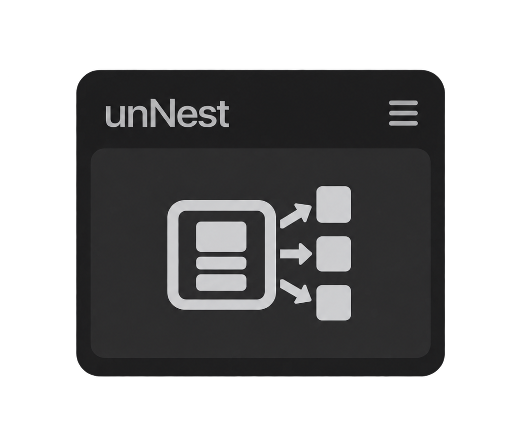 unNest plugin interface icon